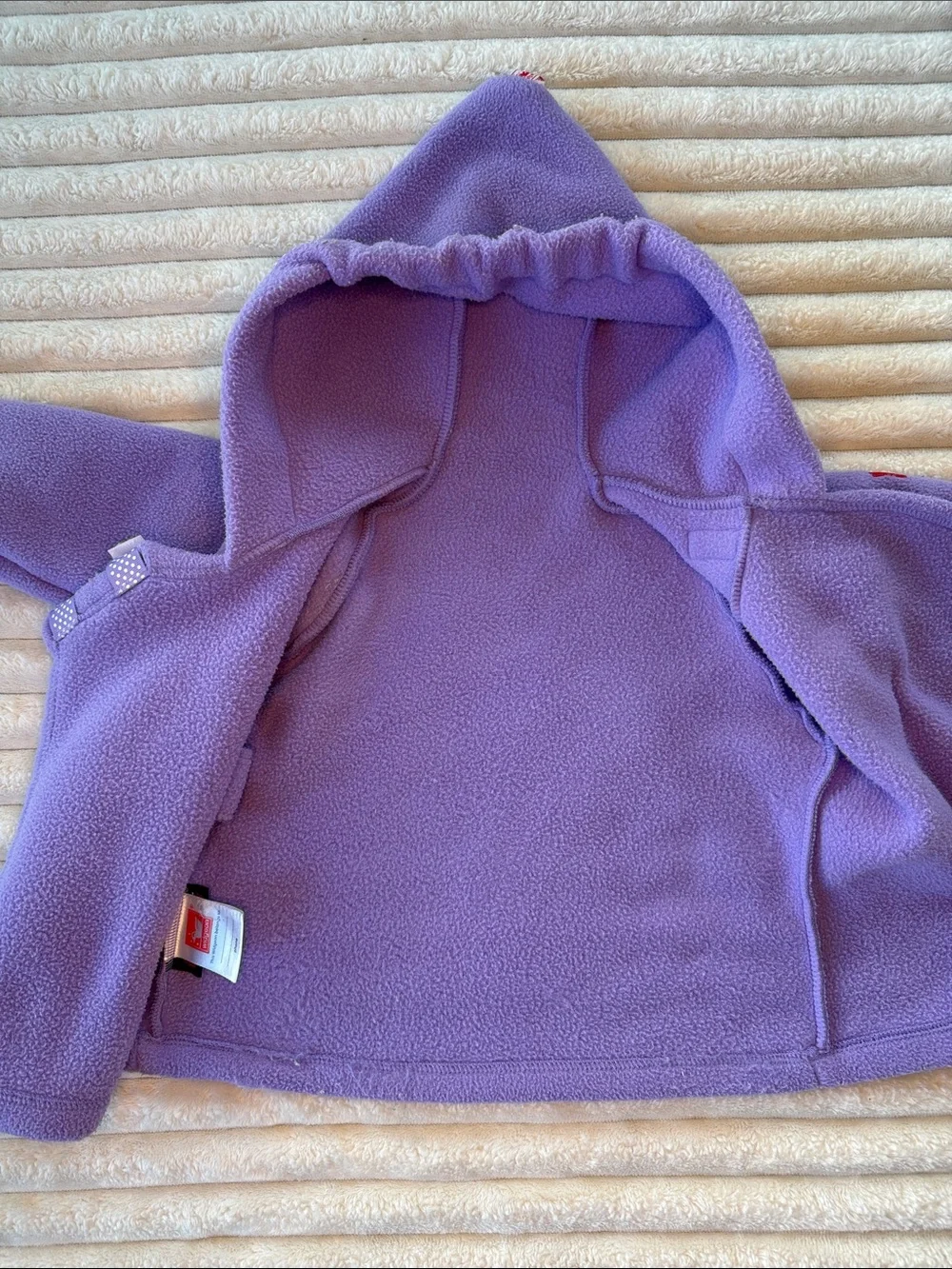 Kids Hooded Fleece Jacket - Lavender